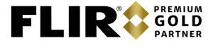 Flir Premium Gold Partner logo, partnered with Link CCTV Systems.