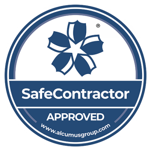 Safe Contractor approved logo, achieved by Link CCTV Systems.