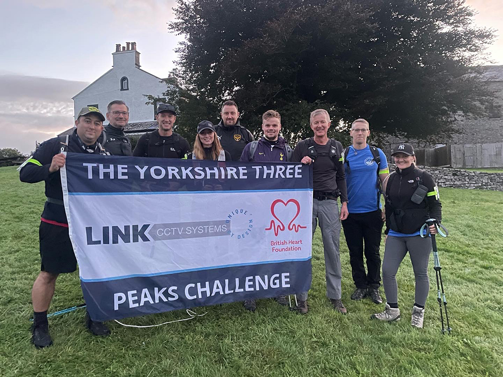 The Link Team completing the Yorkshire 3 Peaks Challenge.