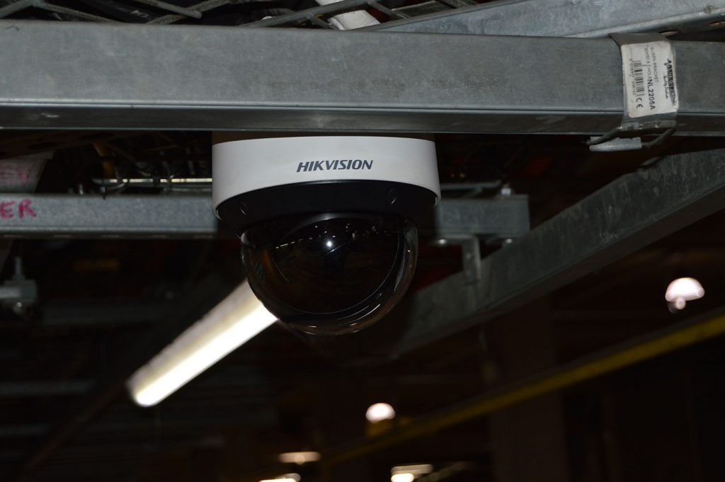 A CCTV camera at Grand Arcade Shopping Centre.