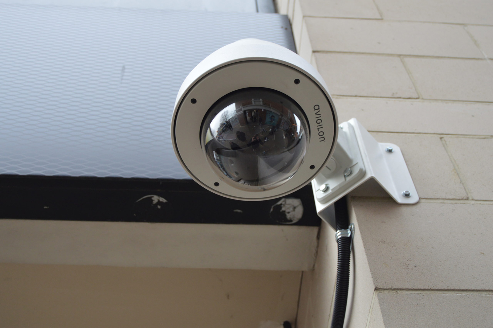 A CCTV camera installed by Link CCTV Systems for Whitefriars Shopping Centre.